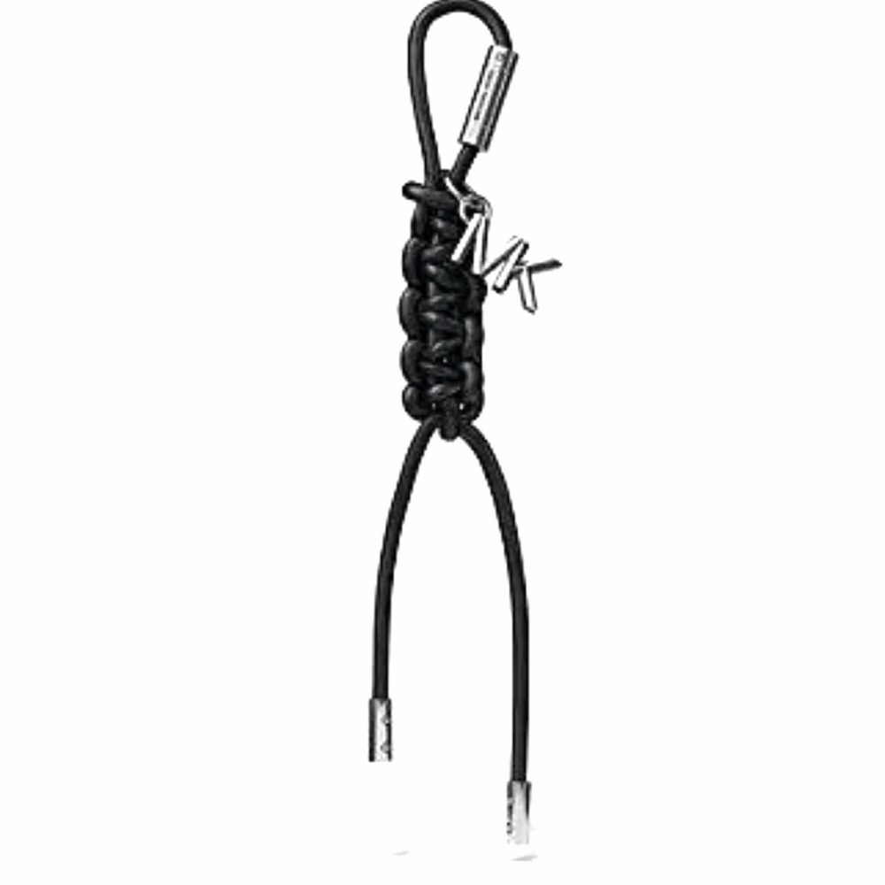 Michael Kors Black and Gold Braided Charm
